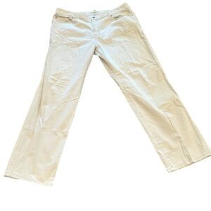 Peter Millar Men's Sz 40 Stretch Chino Pants Very Light Cream/Ivory